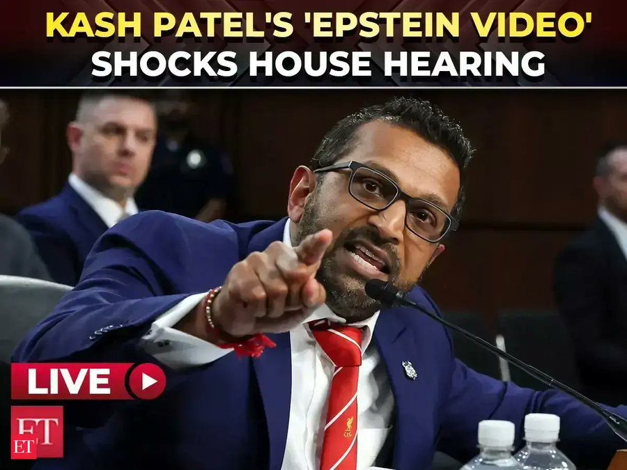#EpsteinHearing and election probes fuel scrutiny of U.S. institutions — #KashPatel’s explosive testimony at a House hearing alleges high-profile names linked to the Epstein case, while the #FBI redirects analysts to Atlanta for the 2020 election investigation, underscoring persistent controversies over institutional accountability and political interference.