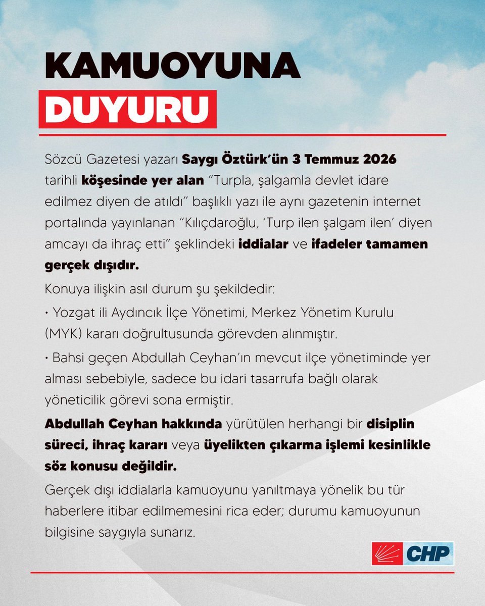 CHP Bilgi tweet media