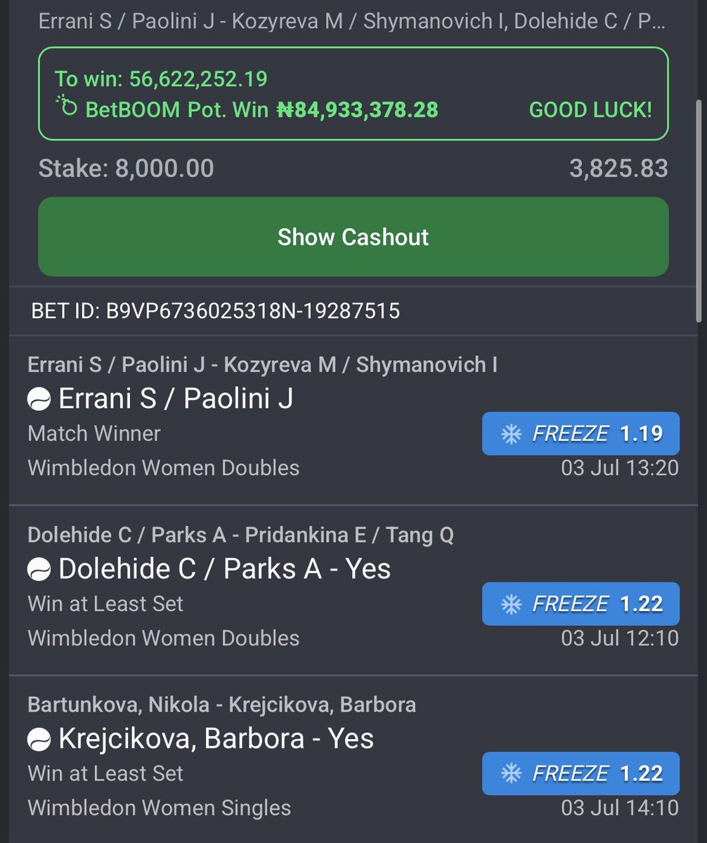 LouieDi13's tweet photo. 4K, 100 &amp; 25 ODDS 🎾
#Bet9jacode: 5JQRK7T, 5JQRWY5, 5JQSTQJ https://t.co/MSXNSAQkpu