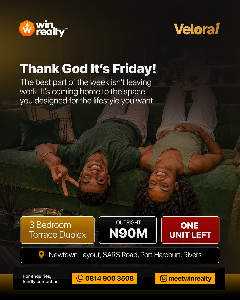 meetwinrealty's tweet photo. Everyone loves Fridays… but imagine loving the place you’re rushing home to even more. 👀
Only ONE unit is still available. Don’t let someone else enjoy the Friday you’ve been dreaming about. #Winrealty #TGIF https://t.co/z5nrTismEJ
