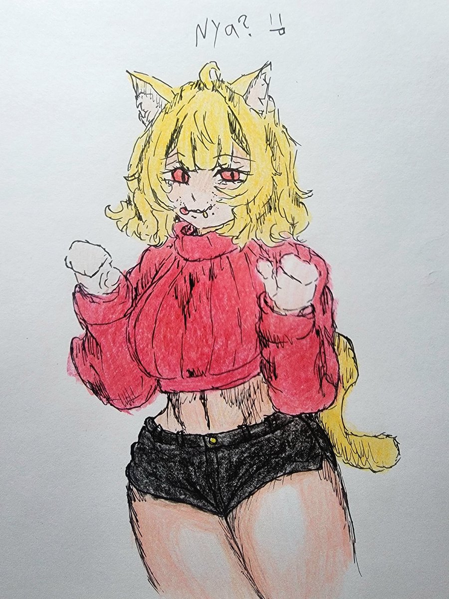 qtark17992's tweet photo. Dau 208: first attack on artfight! Character by omori_tantantan 
#drawingeveryday https://t.co/5ROIuJhwCd