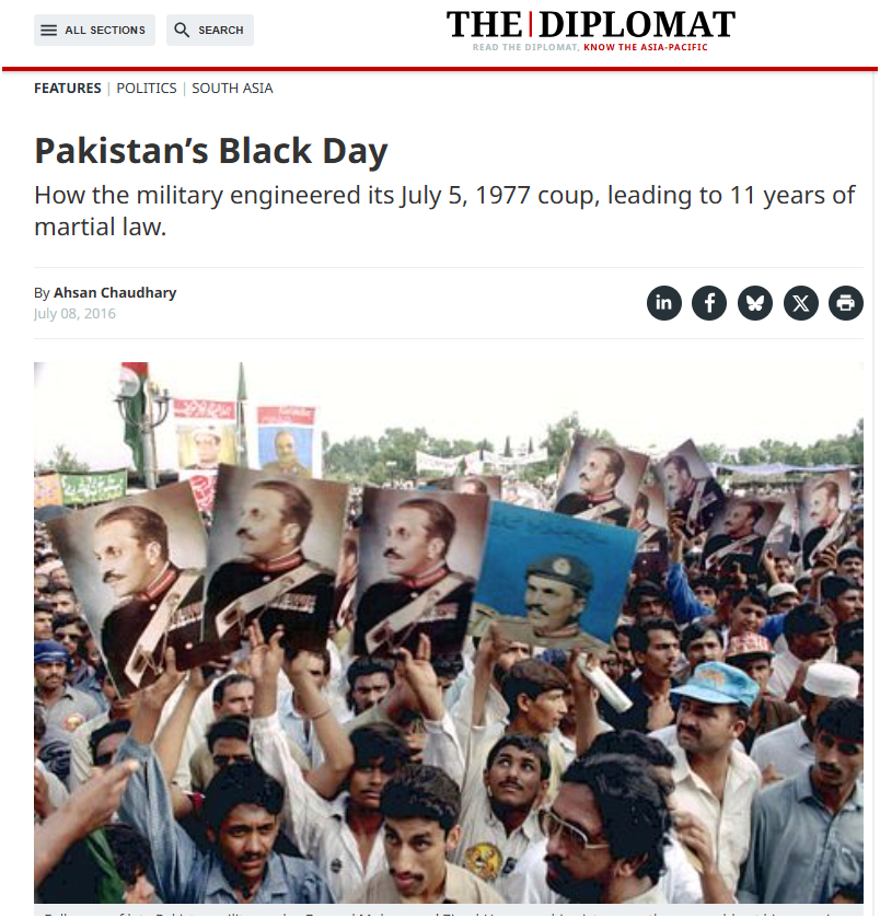 kalpanaxy's tweet photo. Zia-ul-Haq’s coup didn’t just change the political landscape—it redefined Pakistan’s relationship with democracy. Military rule has since become the default mode of governance.
 #PakArmyRule
 #UnderminingDemocracy
 #ZiaulHaqCoup https://t.co/EIN96M2vqW