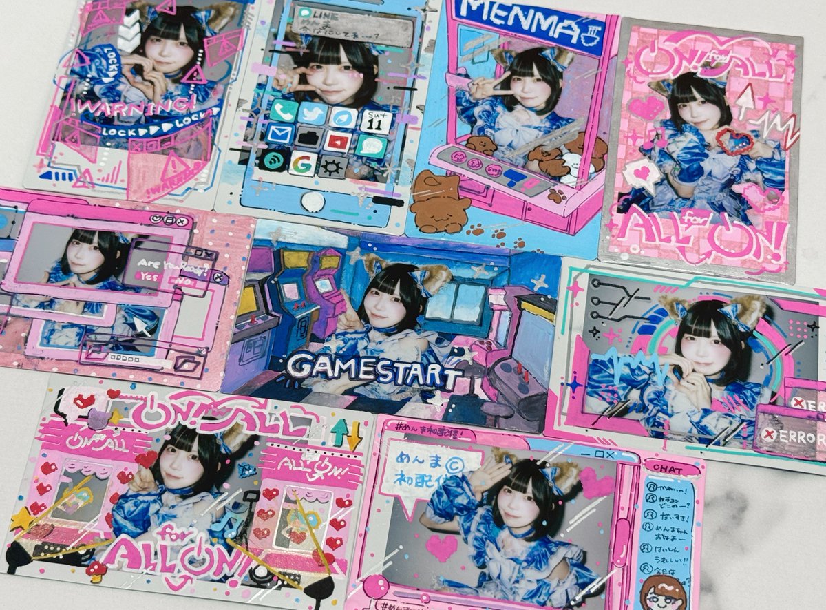 iON_menma_'s tweet photo. 現役アイドルの本気デコチェキ👾💗🎮 https://t.co/m9vKwCiteI