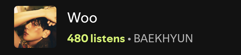 woo_dot_mp3's tweet photo. me: oh no the combination of my handle and those last few tweets are going to make it seem like i'm really weird about woo
my spotify stats:
me: no yeah you're right, nvm, i forgot i made that part of my personality https://t.co/6EHwmGqEPS