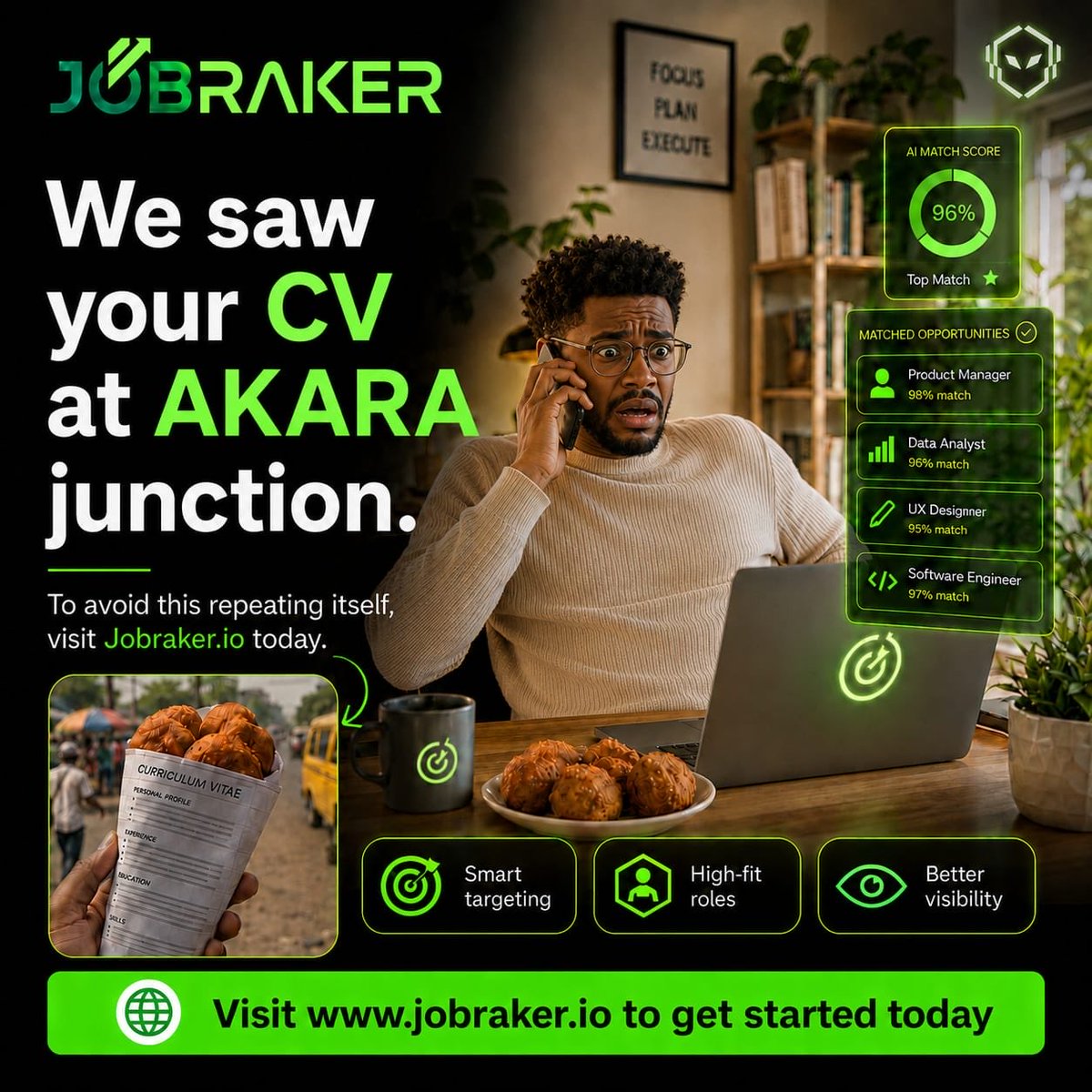 Jobraker1's tweet photo. Your CV deserves better than getting lost in the crowd.
Let AI put you in front of the right opportunities. 🚀
Start smarter: https://t.co/50ImVjDMWp

#JobSearch #AI #Careers https://t.co/cEzRsXmGKD
