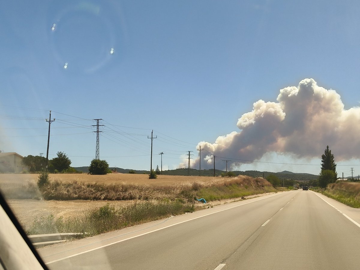baudina72's tweet photo. La lacra de l'estiu . Sembla que vora la Bisbal hi ha foc https://t.co/w80yf72tAX