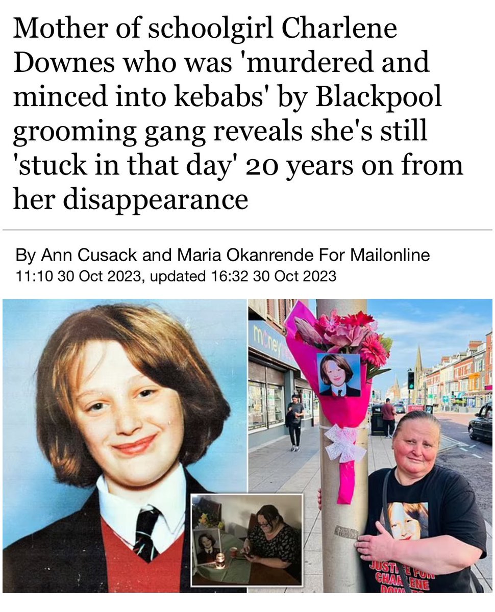 Steve_Laws_'s tweet photo. They put Charlene Downes into kebabs. 

Stay away from kebab shops. https://t.co/3H7tu3LxZs