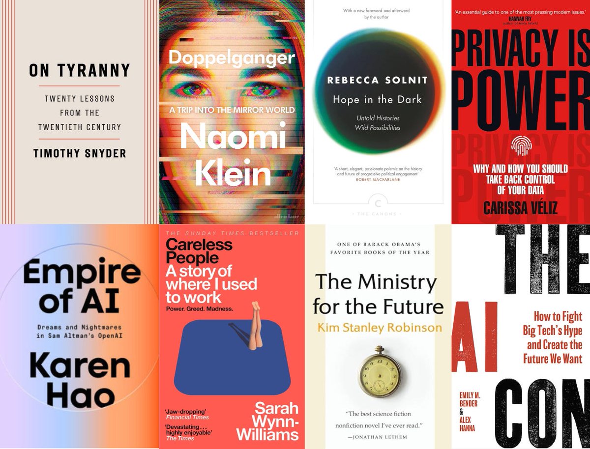 allthecitizens's tweet photo. Our Citizens-approved survival kit for the beach, the train, the hammock, or wherever you hide from notifications.

🏖️ Here are ten essential big tech beach reads, with recommendations from @_KarenHao to @TimothyDSnyder

https://t.co/Mi7dKIhhlr https://t.co/R30YOFv9TY