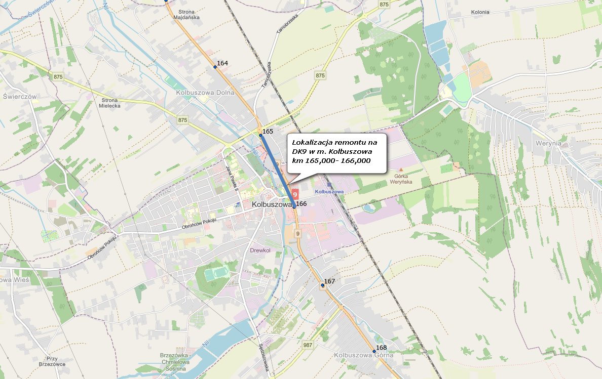 GDDKiA_Rzeszow's tweet photo. Uwaga kierowcy📢 Przed nami ostatnie większe utrudnienia w zwi��zku z remontem #DK9 w #Kolbuszowa.
⛔️Dziś od 20:00 do 5:00 rano (sobota, 4 lipca) całkowite zamknięcie DK9 na odc. 1 km.
➡️ Objazd: DW875 i ul. Narutowicza.
🏁 Zakończenie remontu planujemy w połowie lipca br.
#Podkarpacie