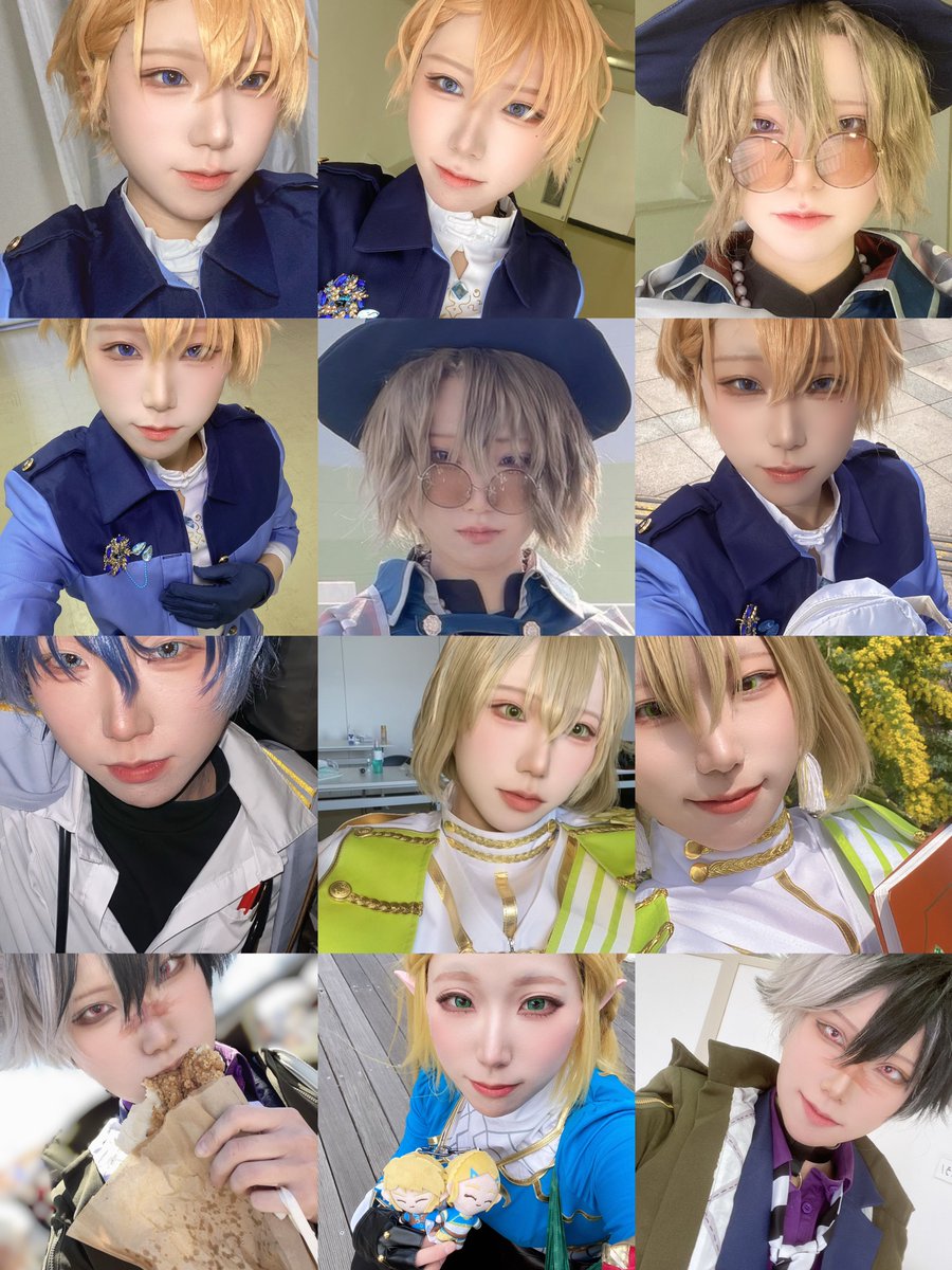02ki_ui18's tweet photo. 今年の上半期はいっぱいコスした！気がする！！
出してない自撮りもそっと入れた
時系列は左→右、上→下の順
 #2026年上半期コスプレ総決算 https://t.co/0cf6Zc9VKj