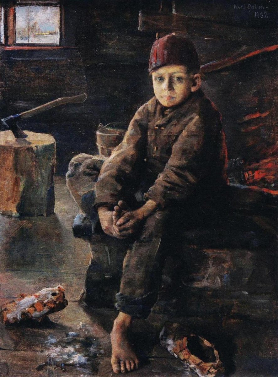 ergue27's tweet photo. "El niño mendigo", del pintor finlandés Akseli Gallen-Kallela (1865 - 1931). https://t.co/IxKPX19XyC