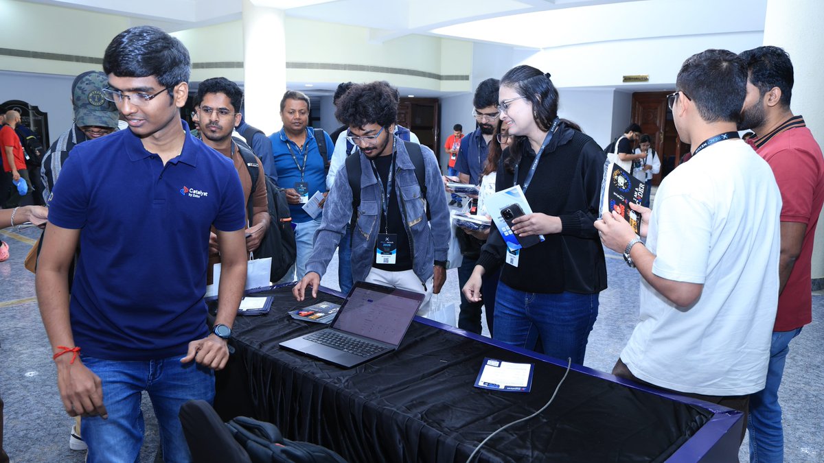 CatalystByZoho's tweet photo. Busy days @ReactNexus 🥳

Immaculate vibes in Bengaluru. We had a blast with the developer community here! 🧑‍💻

Excited to see what you all deploy on Catalyst Slate🤝

#developers #coders #frontend #reacnexus #techmeet #bengaluru https://t.co/6sRBVsFtZe