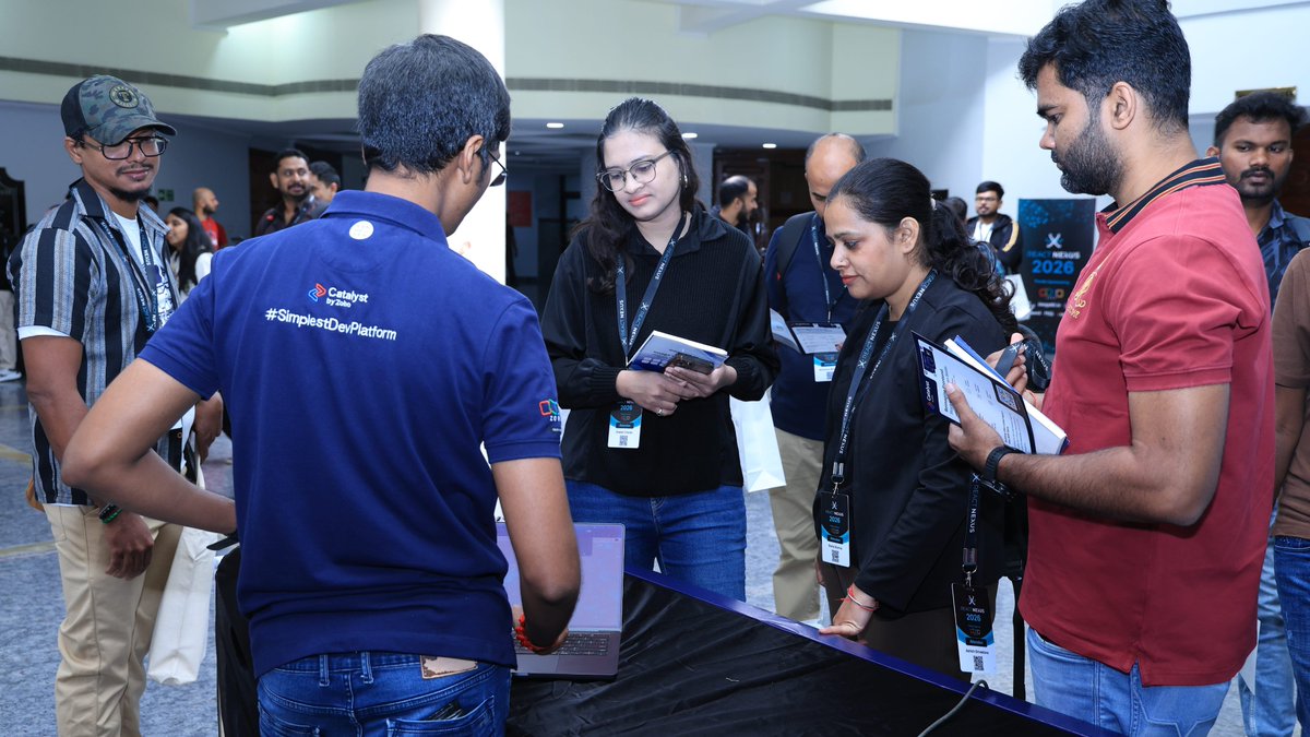 CatalystByZoho's tweet photo. Busy days @ReactNexus 🥳

Immaculate vibes in Bengaluru. We had a blast with the developer community here! 🧑‍💻

Excited to see what you all deploy on Catalyst Slate🤝

#developers #coders #frontend #reacnexus #techmeet #bengaluru https://t.co/6sRBVsFtZe