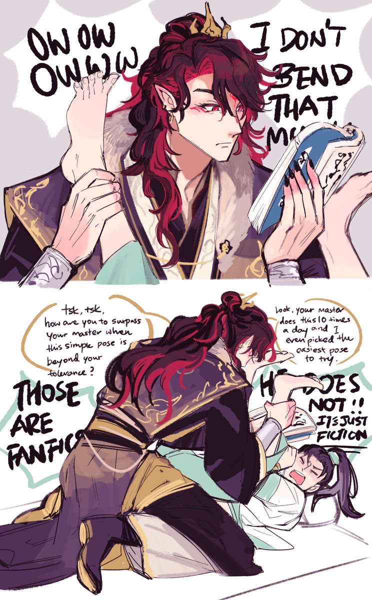 soursoppi's tweet photo. doodled a suggestion of Tianlang Jun x Ming Fan from patreon lol https://t.co/pCqyXlk8yt