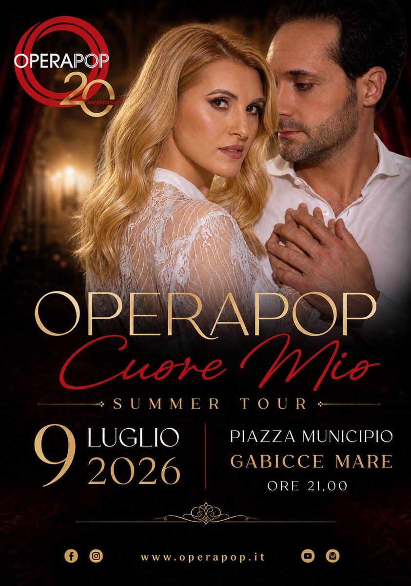 OperapopChannel's tweet photo. Parte il #cuoremio Summer Tour. #operapop #operapop20 https://t.co/WWmu1XqAHc