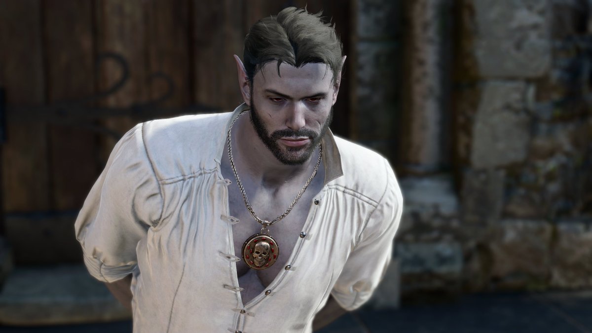 grimfenris's tweet photo. Made a new #BaldursGate3 character, a warlock. https://t.co/hkEhy5IfP1