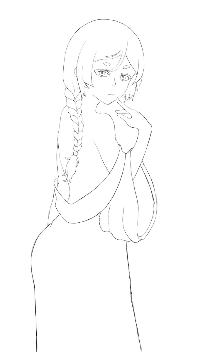mana_odyssey's tweet photo. hi, sorry I've been dead a while, decided to scrap the rebecca drawing (too complicated for me lol) instead I decided to do another redraw of an older drawing of mine https://t.co/0yBV3X0C8X
