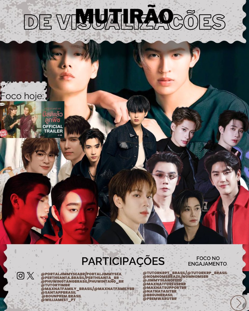 phuwintang_br's tweet photo. O foco do mutirão hoje é o piloto de Peach and Me do PondPhuwin 💛

Veja as fotos para saber como participar. Vou deixar aqui o link da playlist.

🔗 https://t.co/SLyb1mgJ7R

{✨}eng

The focus of today's playlist streaming party is the pilot of Peach and Me by PondPhuwin 💛

HOW TO PARTICIPATE?
✔️ By watching the entire playlist: the link is in the description.
It is important not to skip videos and to watch them in order, otherwise YouTube won't count the views. As soon as the playlist ends, wait 1 to 2 minutes before restarting it from the beginning.
DO NOT LOOP THE PLAYLIST. This causes YouTube to not count the views.
If you need to mute the videos, DO NOT MUTE THROUGH YOUTUBE, mute your browser tab. If you mute directly on the video, it won't count the views either.
✔️ By liking, commenting, and sharing. This goes for both this post here on Instagram and the videos on the playlist.
✔️ By recommending it to friends and other fans.
✔️ By posting screenshots and encouraging more people to join.

REMEMBER
Today we are supporting PondPhuwin, but we will always promote the other pilots as well; however, each couple will have a specific day for promotion. When each fandom unites and participates in each other's streaming parties, everyone wins. The strength of this project lies precisely in collaboration, respect, and mutual support.
Let's make this first streaming party a huge success and show what the union of fandoms can achieve!

#phuwintang
#ปอนด์ภูวินทร์

#PondPhuwin
#PeachAndMeSeries