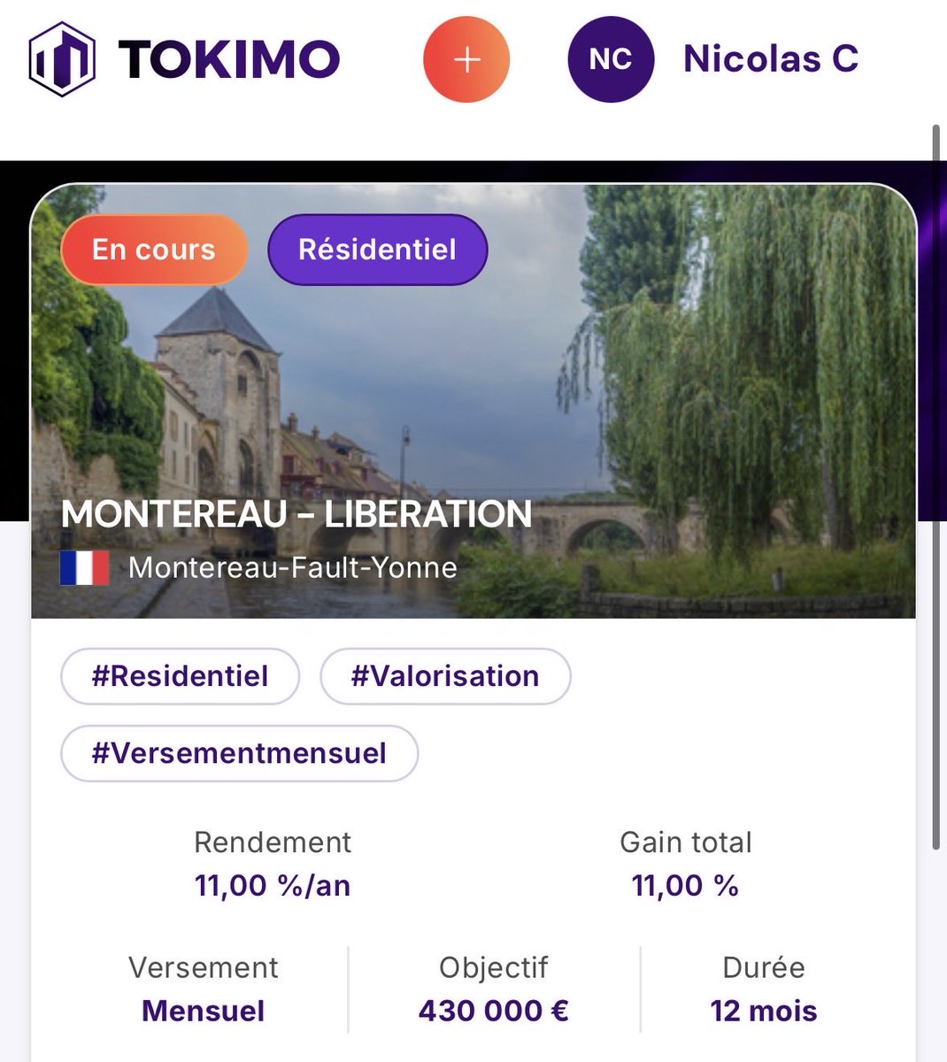 SeriousNC's tweet photo. Quelques investissements : 500e sur @LookAndFin et 100e sur @_Tokimo https://t.co/c5xGNP43f0