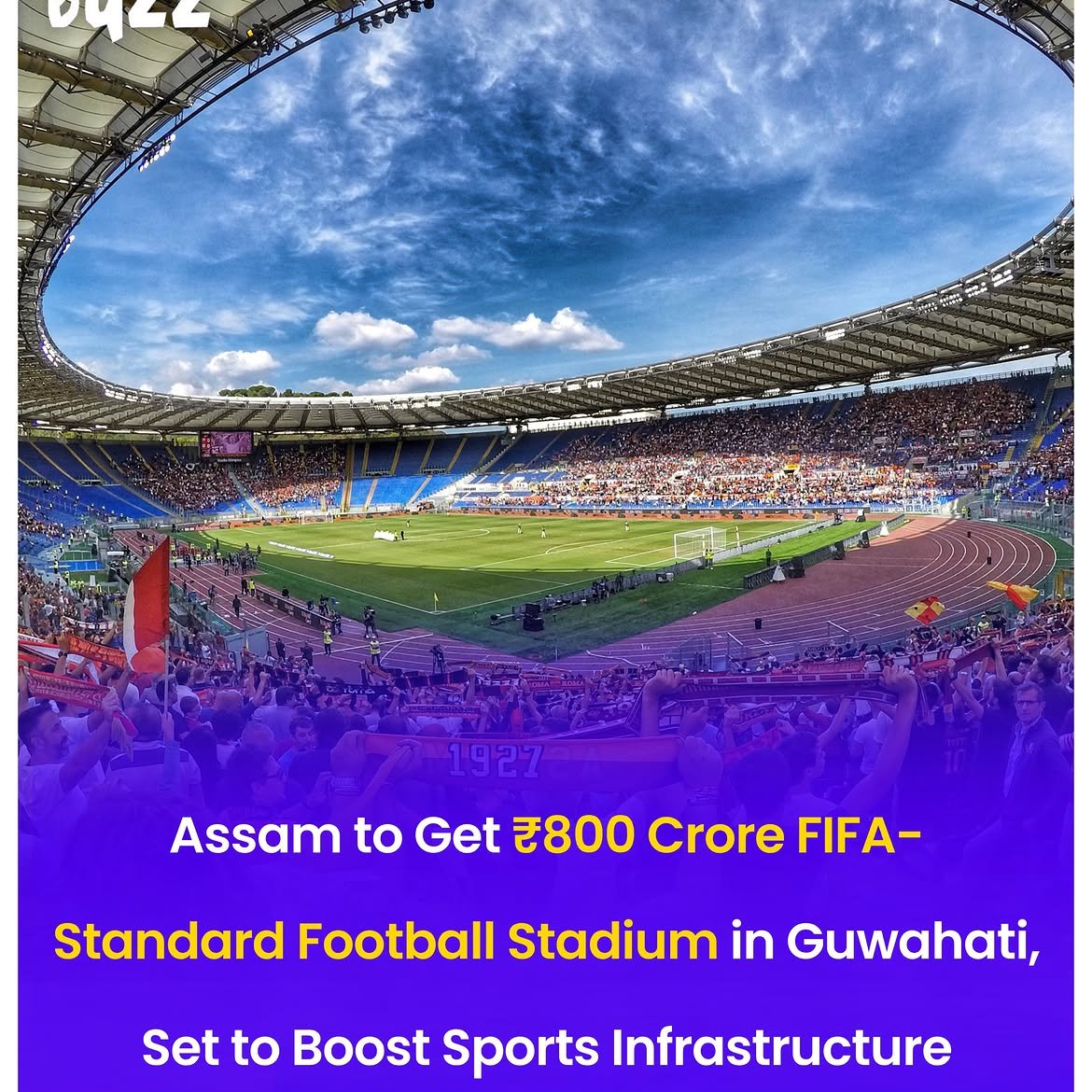 Northeast_Arena's tweet photo. Assam is marching towards a new sporting era! ⚽

With a ₹800 crore FIFA-compliant football stadium 
coming up in Guwahati, the state is preparing to host 
the world and empower future champions.

Mission FIFA. Mission Assam. Game On. 🇮🇳🔥

#Assam #Guwahati #Football #FIFA https://t.co/fMstWv9Gen