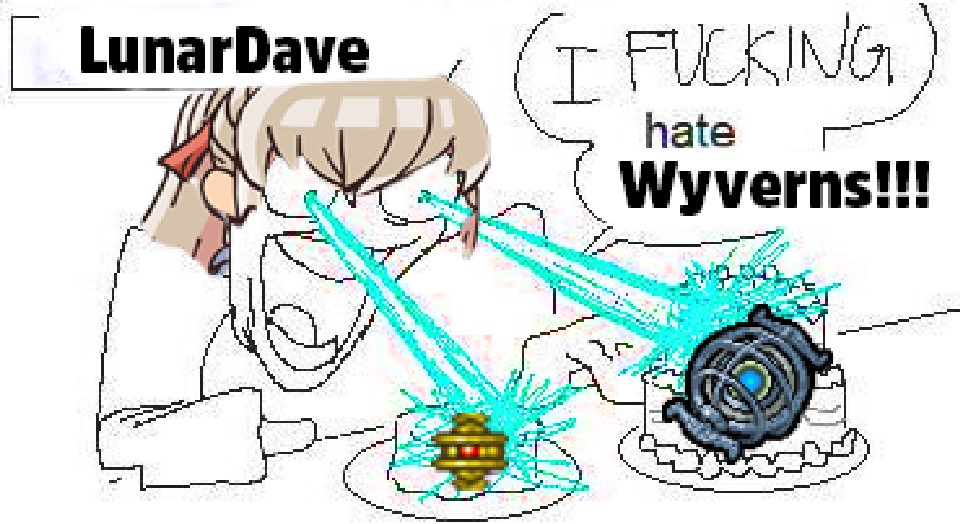 TheLunarTheDave's tweet photo. Me when anyone suggests I reclass someone into Wyvern: https://t.co/GuYLYZP5kI