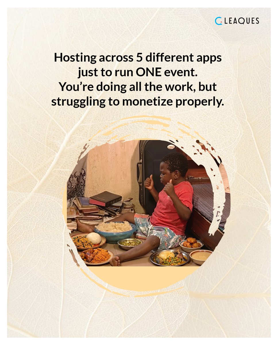 Cleaques1's tweet photo. Creators should create, and not just chase logistics.
Cleaques helps you host, stream, and engage your audience with ease.
Less chaos. Better experiences.
#Cleaques #CreatorLife #ContentCreators #LiveStreaming #CANEX #AfricanCreators https://t.co/G1N0Ktn9BJ