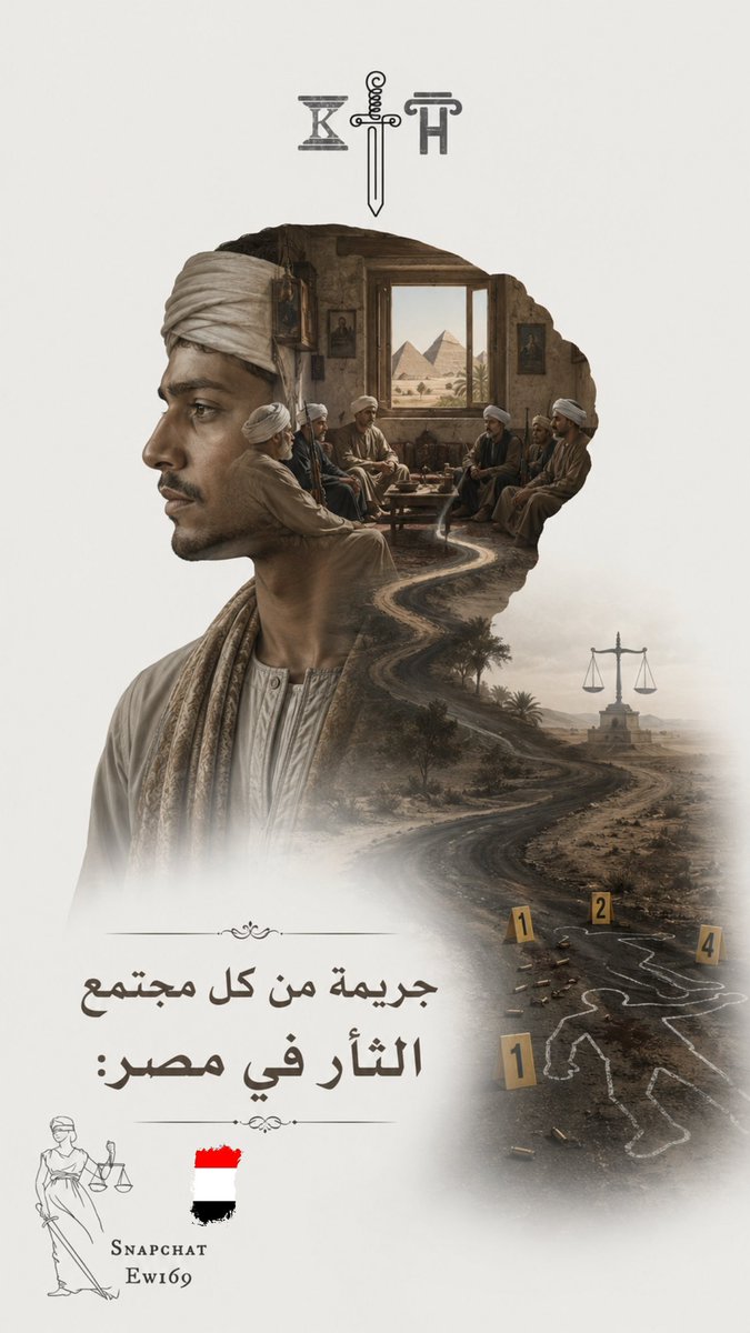 1727Kh's tweet photo. الثأر لا يبدأ من السلاح بل يبدأ من جملة: "وكلام الناس؟"

��م يكبر مع الصمت، والضغط، والعار، والخوف من فقدان الهيبة.

وفي النهاية، يدخل شخص واحد السجن لكن الفكرة التي دفعته قد تبقى حرة تنتظر ضحية جديدة.

في الثأر، المجتمع لا يقول دائماً للجاني: اقتل لكنه قد يقول له لو ما قتلت انت مش راجل.

وهذه أخطر من الأمر المباشر لأنها تجعل الجاني يذهب إلى الجريمة وهو يشعر أنها واجب لا اختيار.

فحين يصبح الصمت عاراً، والتسامح ضعفاً، والقانون أقل هيبة من العرف، تتحول الجريمة إلى ميراث.

ليست كل جريمة مرآة لشخص واحد، بعض الجرائم مرآة لمجتمع كامل يخاف أن يرى صورته.

 #كاس_العالم_٢٠٢٦ مصر #مصر_أستراليا