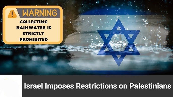 PeterWMurphy1's tweet photo. Reminder: Under Israeli military rule, Palestinians are prohibited from collecting rainwater in the occupied West Bank.

They're prohibited from building any water infrastructure to collect rainwater without permits from the Israeli authorities. #Israel #Palestine #WestBank https://t.co/VDkwFm7Ogn