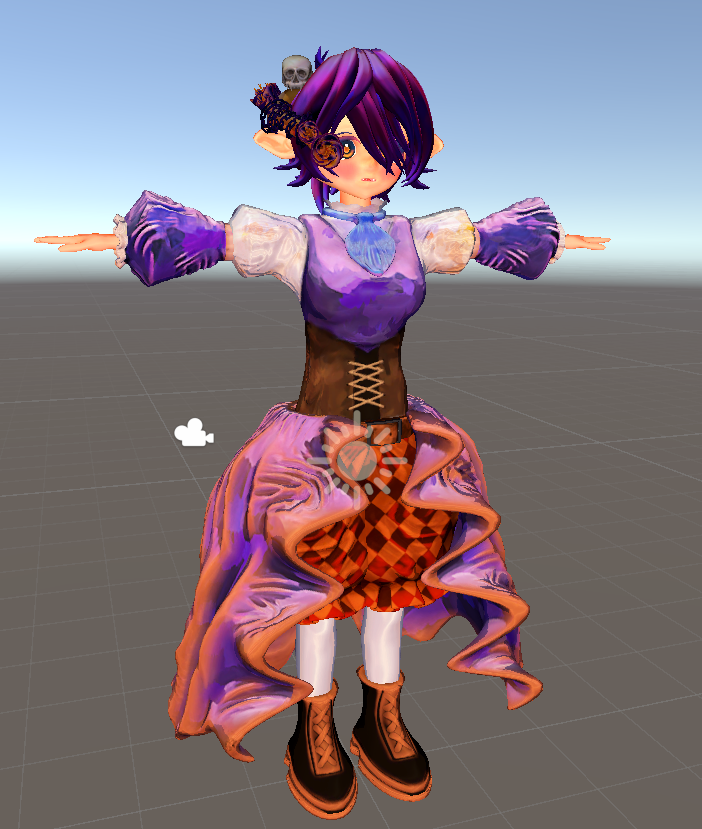 polymon0429's tweet photo. unityでの最終ルック https://t.co/SeuNuO8wMJ