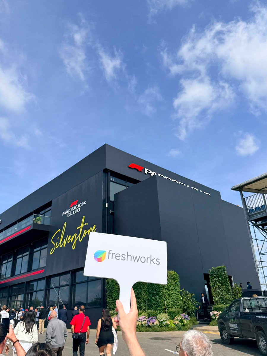 FreshworksInc's tweet photo. Big weekend at Silverstone 🥳
#F1 #McLarenF1 #BritishGP https://t.co/9oBl2h4Z6k