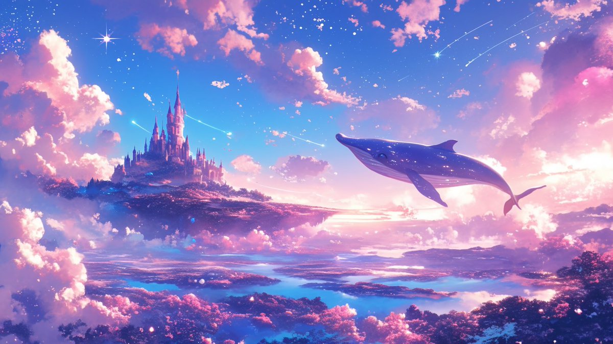 sozaiya_create's tweet photo. 🤍背景無料配布｜16:9

「クジラと城が飛ぶ雲の上」

サムネ・配信・TRPG等にぜひどうぞ！
使用報告不要です♡

#まいにちなちゃフリ素 #フリー素材 #背景素材
🤍利用規約：https://t.co/OaLZsGar8F https://t.co/gJf9FCKdpn