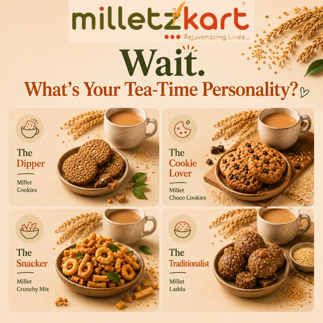 milletzkart's tweet photo. Tea-time personality check 👀☕
☕ The Dipper
🍪 The Cookie Lover
🥜 The Snacker
🌾 The Traditionalist
What's your pick?
#TeaTime #Milletzkart #SnackTime https://t.co/TmqHoTQdo6