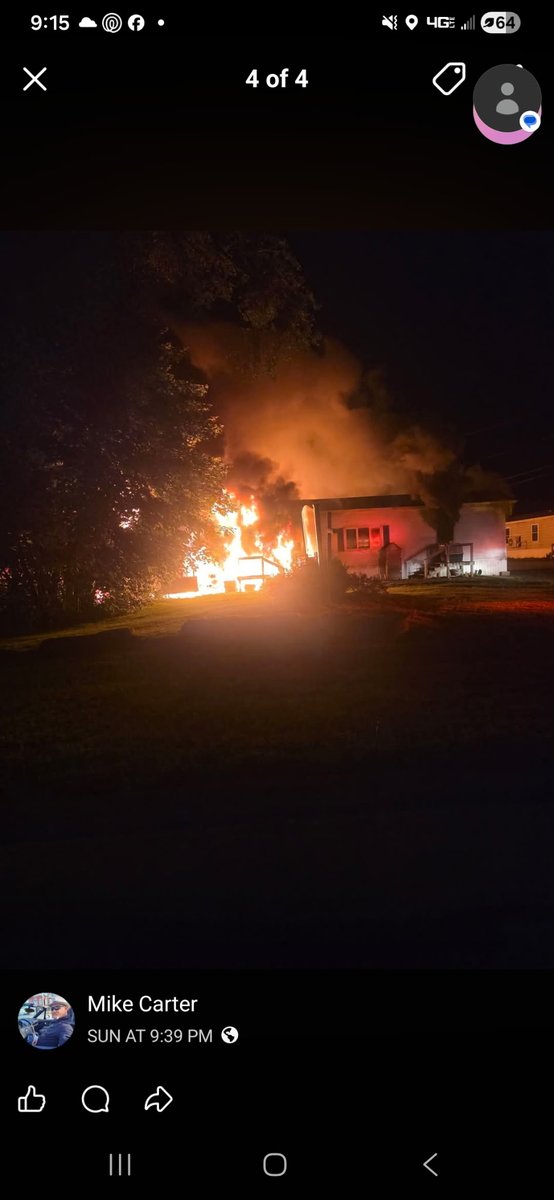GingerLyfe1983's tweet photo. These are the pictures from the fire that took our home Sunday night. https://t.co/SW1mgNuMXB
