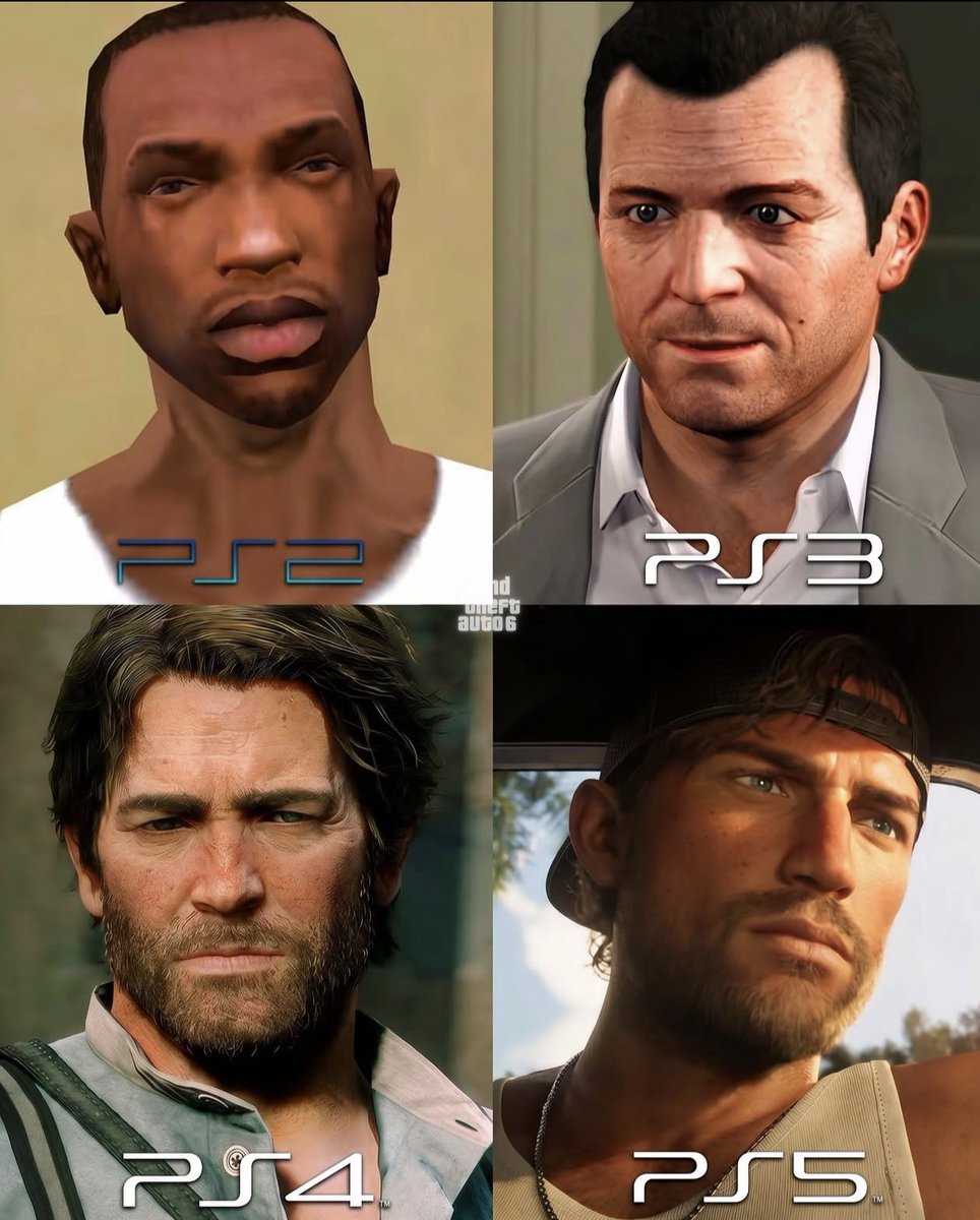 Mahmud_wazeeree's tweet photo. The evolution of Rockstar Games is ABSOLUTELY INSANE!🔥 https://t.co/sTk8iPVWYe
