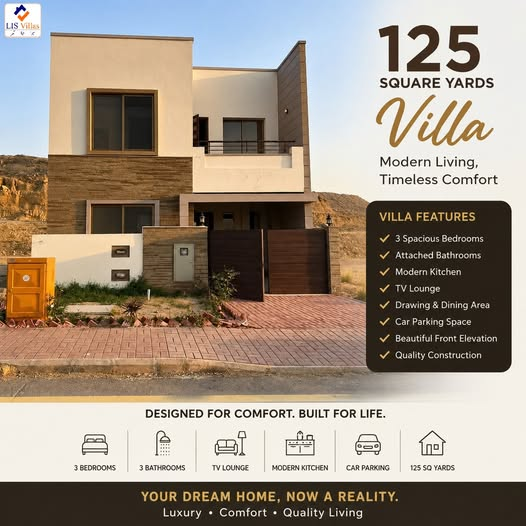 lisdevelopers's tweet photo. Your Dream Home Starts Here! 🏡

125 Sq. Yards villa with 3 bedrooms, attached bathrooms, modern kitchen, TV lounge, drawing/dining area, car parking, and premium construction.

Book your visit today.

📞 +92 312 8563804
🌐 https://t.co/anm7agJxqi
#LISDevelopers #DreamHome https://t.co/P9Q1ePBcbK