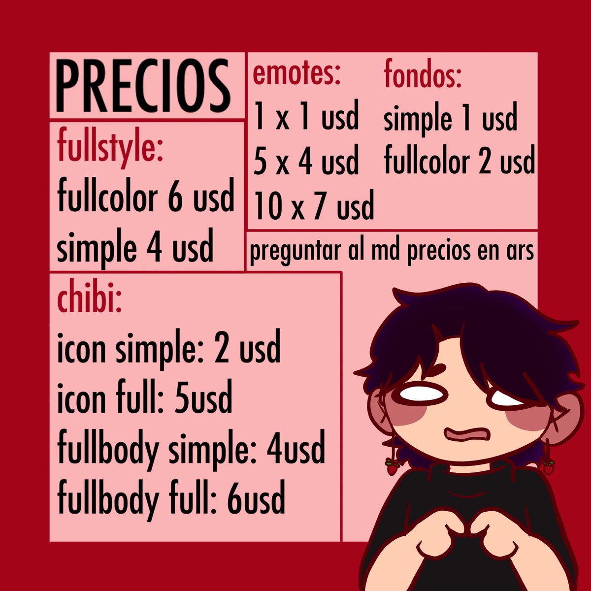 nightberryrod's tweet photo. Abrí comisiones de emergencia.
Mi pareja y yo estamos pasando por una situación económica complicada y cualquier comisión o RT nos ayuda muchísimo.
#ComisionesAbiertas #EmergencyCommissions #ArtCommissions #ArteDigital #SupportArtists https://t.co/52x83UchEH