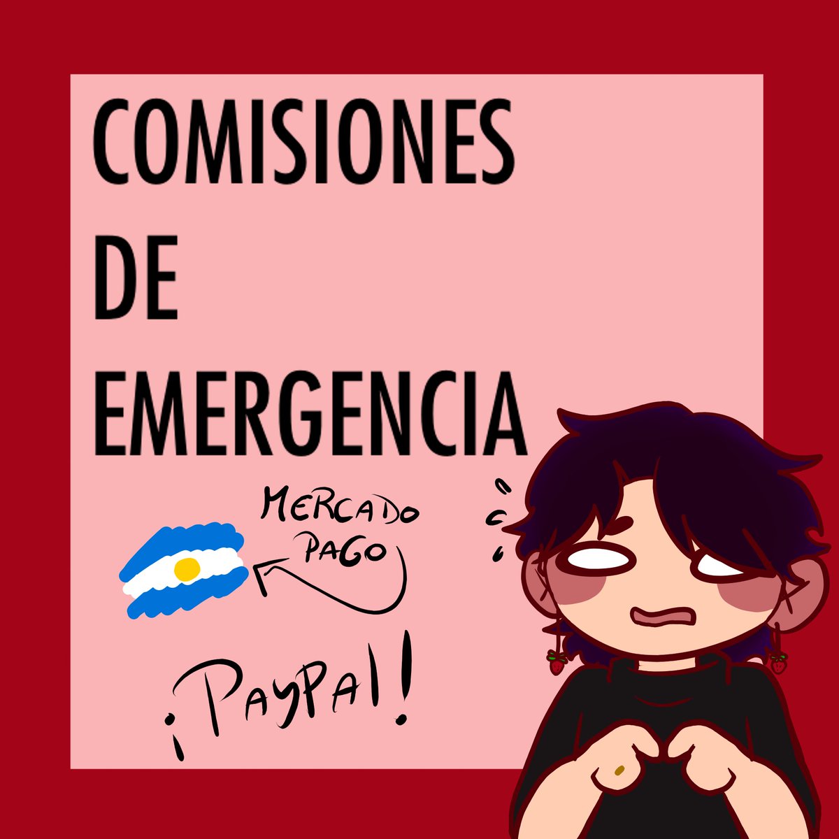 nightberryrod's tweet photo. Abrí comisiones de emergencia.
Mi pareja y yo estamos pasando por una situación económica complicada y cualquier comisión o RT nos ayuda muchísimo.
#ComisionesAbiertas #EmergencyCommissions #ArtCommissions #ArteDigital #SupportArtists https://t.co/52x83UchEH