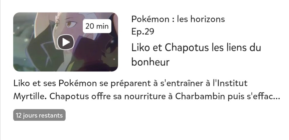 PokevisionTV's tweet photo. #Pokémon - Les horizons saison 3 épisode 29 est disponible en replay sur l'application @gulli pour une durée limitée. https://t.co/favfX0fTFX