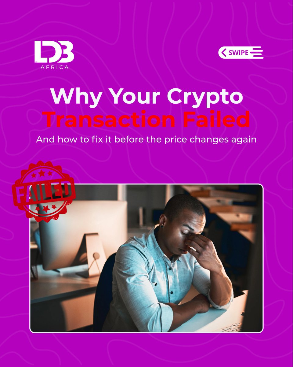 ldb_africa's tweet photo. Don't let a settings error cost you the trade!

Check your slippage before you hit send next time. 

Save this to avoid the panic later

What's the most frustrating crypto error you've had? ⬇️

#CryptoFails #GasFees #Web3Tips https://t.co/W7GRfaMEyx