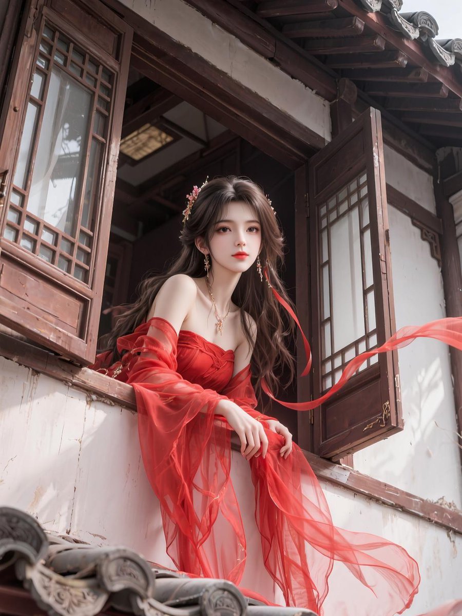 izorches's tweet photo. 中式美学贵在含蓄内敛，低调的风华，远比张扬美艳更加长久 #AI绘画 #国漫 #国漫女神 https://t.co/uvHU0H06cl