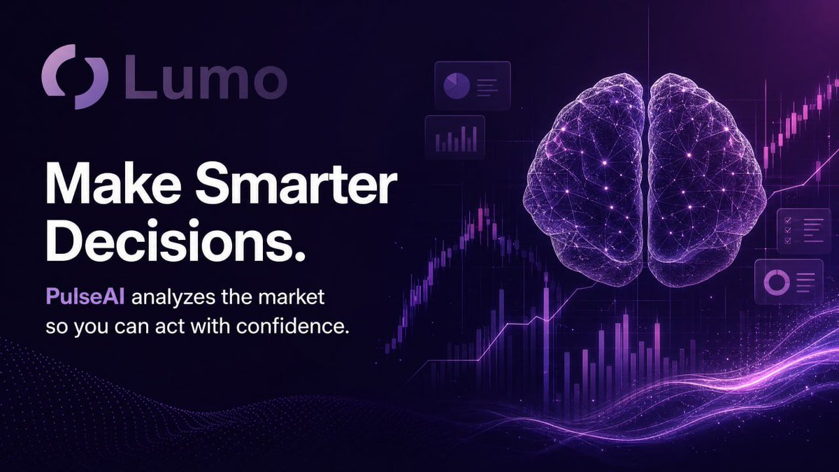 LumoWallet's tweet photo. Smarter decisions. Every time. 🧠
@LumoWallet PulseAI analyzes your portfolio and guides your crypto journey.
#LumoWallet #PulseAI #CryptoIntelligence https://t.co/chlyWHNZZj