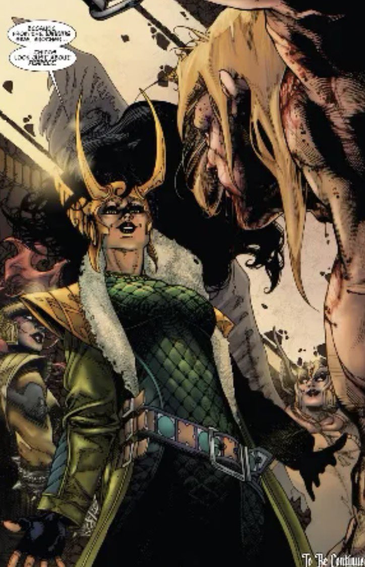 hexcoreism's tweet photo. I agree that the skin isn’t the best representation of her, but not because of their choice in making her more “feminine”. She isn’t ALWAYS androgynous- the nature of loki is that they can be whatever they want https://t.co/Yquu6MLMfh
