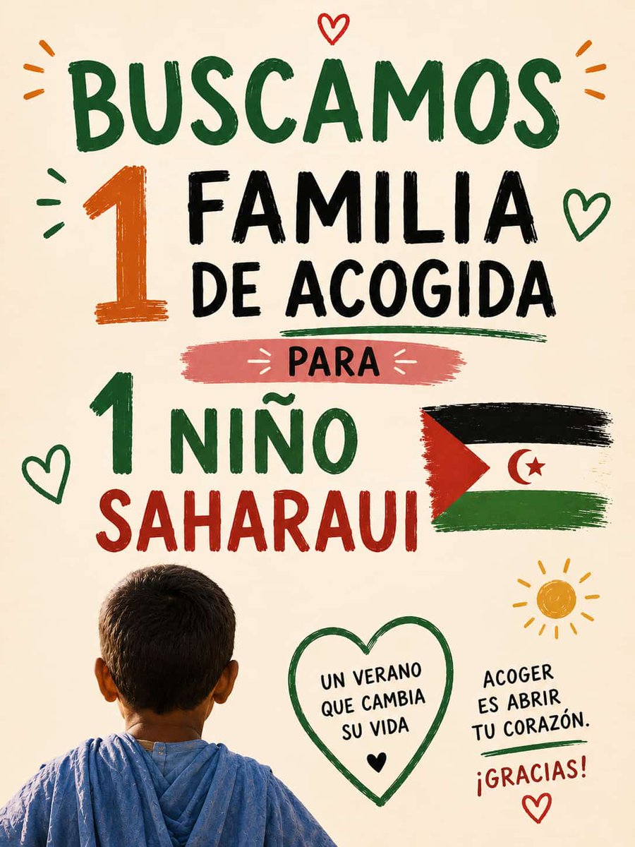 LH_Sahara's tweet photo. Avui apel.lem a la màgia de la xarxa: busquem una família d'acollida per a un dels infants sahrauís que han arribat a L'Hospitalet. Es diu Mami, té vuit anys i és encantador. Necessita un cor obert aquest estiu per passar unes "Vacances en Pau". Vols ser tu aquest cor solidari? https://t.co/yAZVgX7vtl