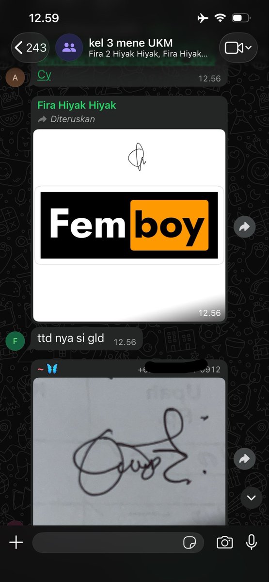 ohuyaya's tweet photo. Mana gw sangka dia akan mengirimkan ttdku se femboy femboy nya https://t.co/UdKzaNhN0I