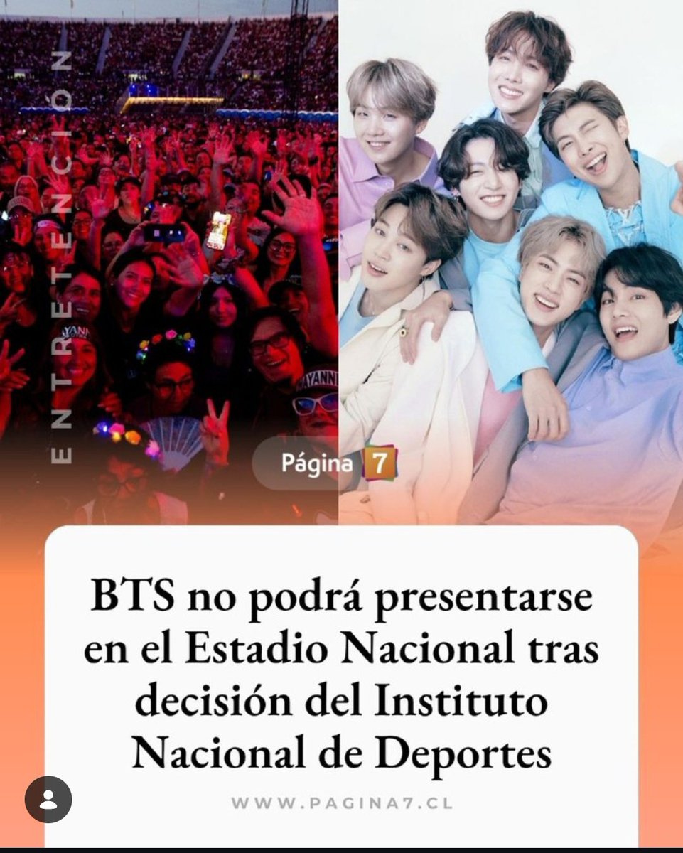 RobertoA's tweet photo. Las autoridades no tienen idea lo que es un fandom como las BTS en Chile. Y menos por qué se llaman ARMY. Hay 150 mil entradas vendidas para 3 fechas. El IND dice que no había nada reservado. Uf. 
Esta gente podría cambiar todo el pasto del Nacional si se ponen en campaña. https://t.co/xsCphix8NW