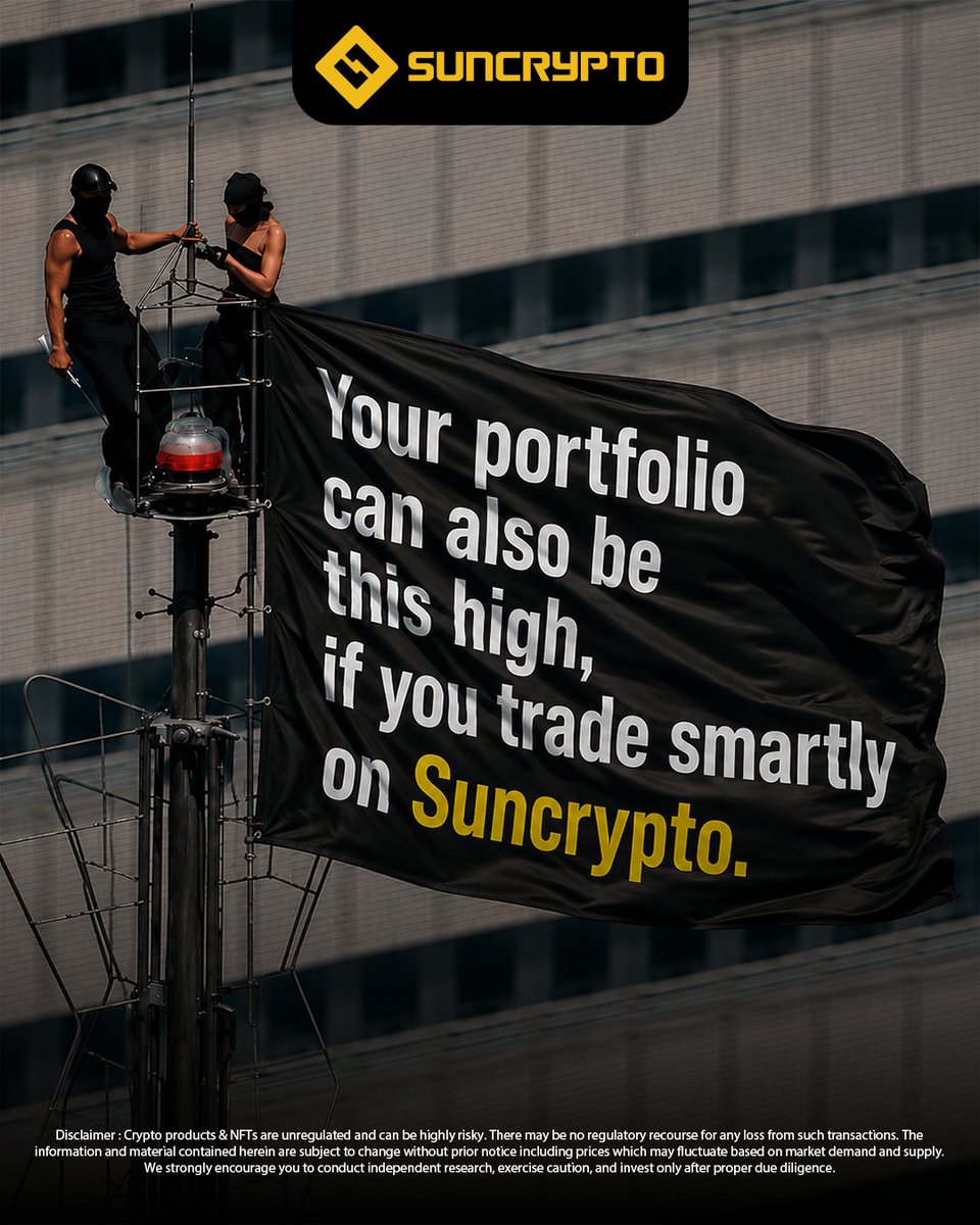 suncryptoin's tweet photo. So... what are you waiting for? Start trading on SunCrypto.

#suncrypto #flagtrend #cryptocommunity https://t.co/MJ3ArgU9xw