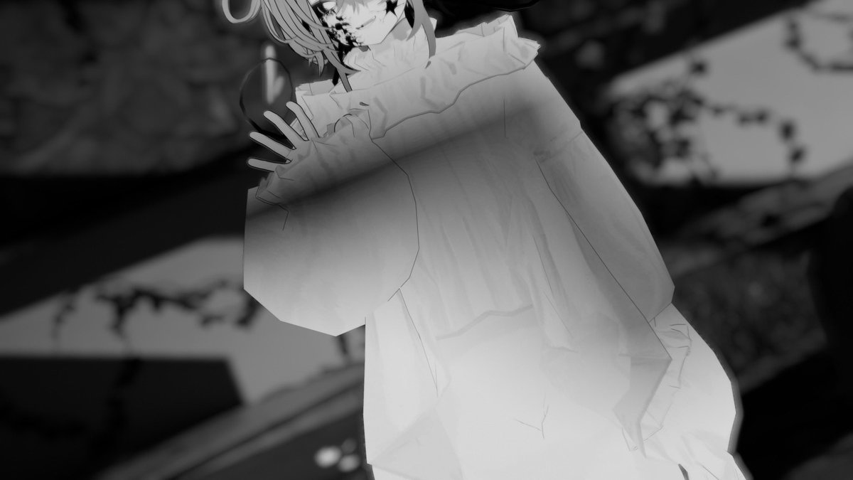 SnowDrop613n's tweet photo. 白黒
 #VRChat  #ﾓｸbutter https://t.co/pKlc2vZpxQ