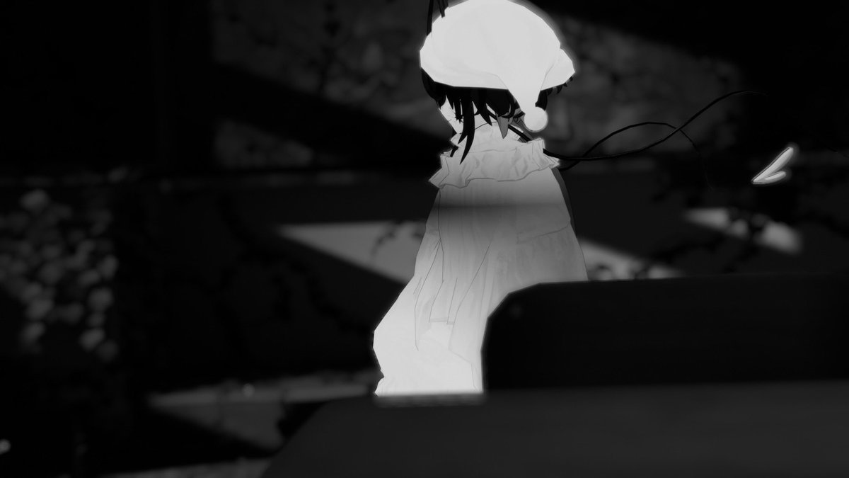 SnowDrop613n's tweet photo. 白黒
 #VRChat  #ﾓｸbutter https://t.co/pKlc2vZpxQ