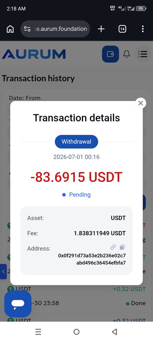 Manlikedeyno's tweet photo. @aurum_ecosystem aurum have decided not to pay me my withdrawal https://t.co/MrjyJwMAEk